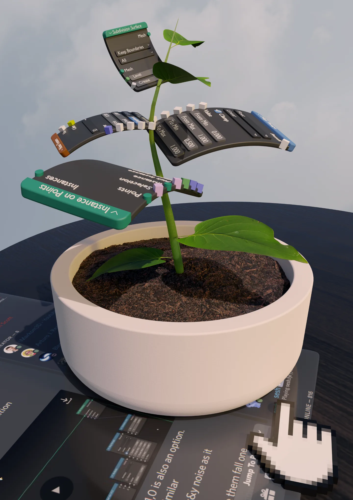 blender render, sketch/study